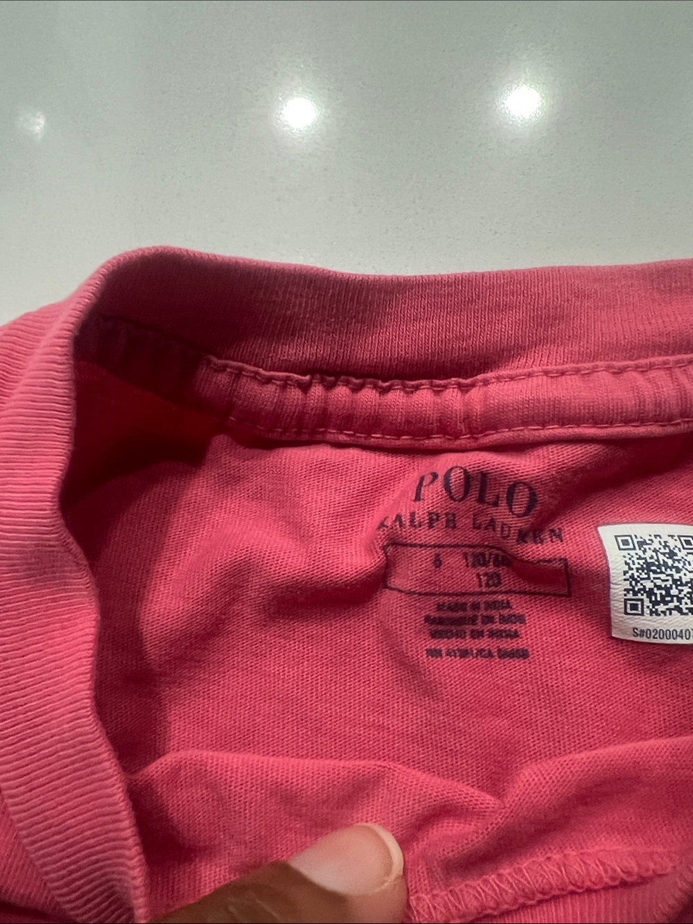 Polo by Ralph Lauren Kids Pink Graphic Polo Tee - Picture 8 of 8